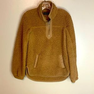 Abercrombie and Fitchburg Sherpa pullover sweater x-small in excellent condition